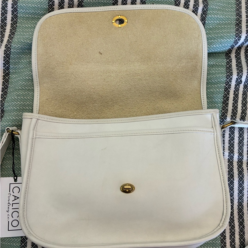 Vintage Coach City Bag 9790 Ivory Bone - Picture 2 of 16